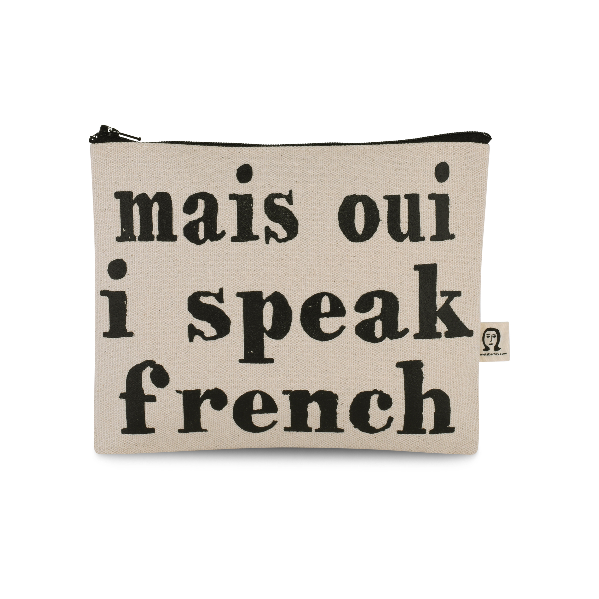 Mais Oui I Speak French Pouch Pamela Barsky