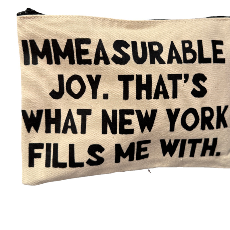 immeasurable joy.  that's what ny fills me with pouch