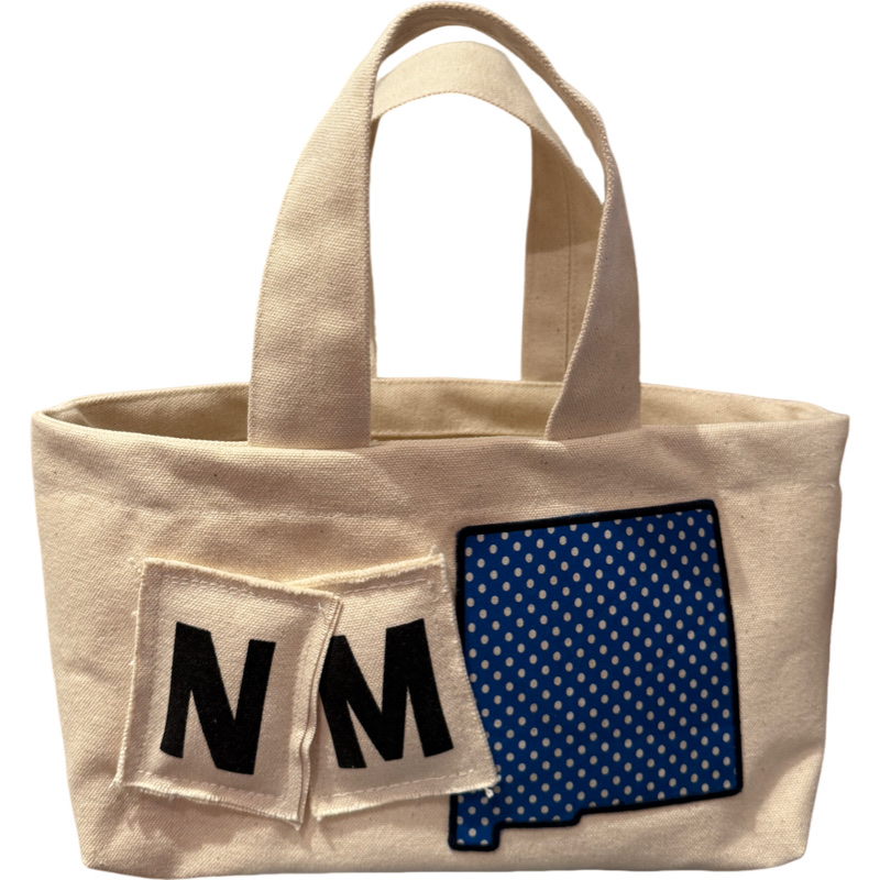 state patch purse tote